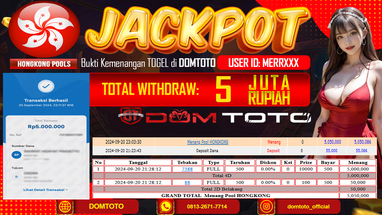 JACKPOT TOGEL HONGKONG 20 SEPTEMBER 2024